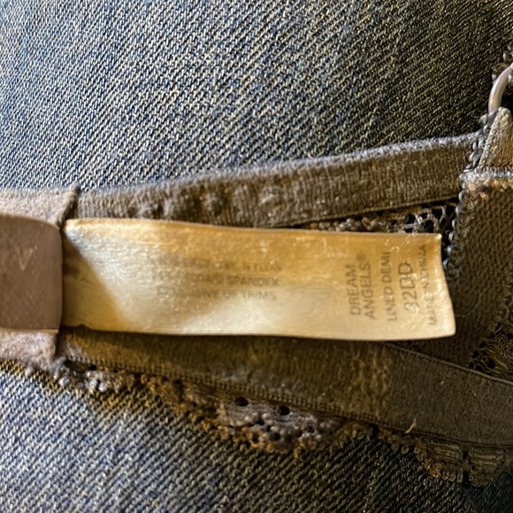 Victoria's Secret Dream Angels Lined Demi Padded Underwire Gray Bra 32DD - Picture 15 of 16